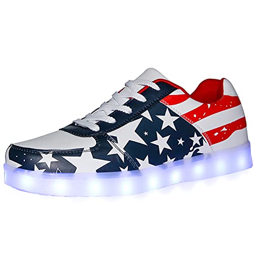 USB Charging Light Up Shoes Sports LED Shoes Dancing Sneakers SYDB551-Star-37