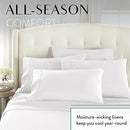 King Size Bed Sheets Set -6 Piece Bedding Sheet & Pillowcases Sets White