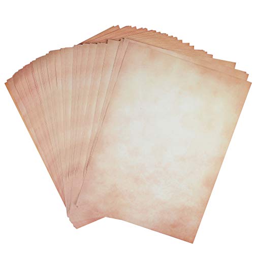 100 Sheets of Parchment Paper for Writting printing Old Paper Vintage Design