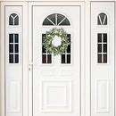 20'' Eucalyptus Wreaths for Front Door Wreath, Spring Summer Green Wreath