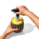 OXO Good Grips Stainless Steel Pineapple Corer & Slicer,Silver/Black