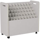Safco Mobile Roll File, 50 Compartment, Putty