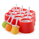 Mini Pop Molds, 9 Miniature Popsicle Molds With Sticks and Drip-guards