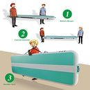 WelandFun Air Mat Tumble Track 10ft/13ft/16ft/20ft Inflatable Gymnastics Tumbling Mat 4/6/8 inchs Thickness Mats for Home Use/Gym/Yoga/Training/Cheerleading/Outdoor/Beach/Park wih Electric Air Pump