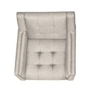 Christopher Knight Home Evelyn Mid Century Modern Fabric Arm Chair, Beige & Walnut