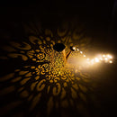 Solar Lights Outdoor Garden Decor, Large Hanging Lantern Waterproof Watering Can Landscape Lights