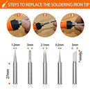 Soldering iron kit, 60W soldering gun, 9-in-1 solder iron kit tool, adjustable temperature