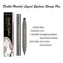 6 Pcs Double-headed Liquid Eyeliner Stamp Pen Set