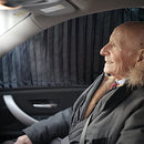 Car Side Window Sun Shades - Front Privacy Magneic Black 2 Pcs Automotive Covers