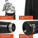 Professional Aluminum Whipped Cream Dispenser - Leak-Free Whip Cream Maker
