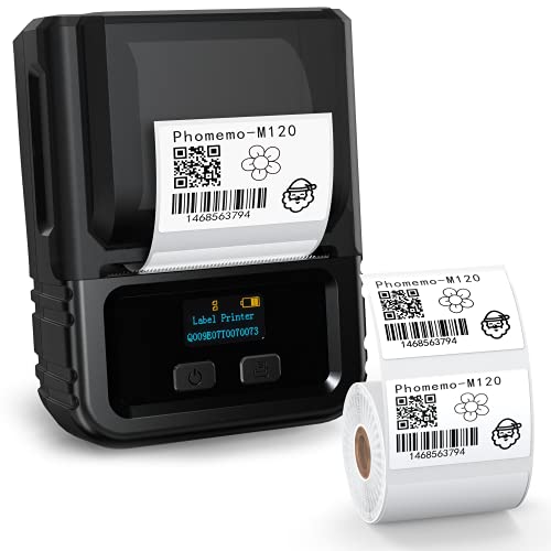 Label Maker- Barcode Printer Bluetooth Thermal Label Maker Machine
