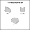 Comforter Set Full/Queen Size – 4 Piece Set- Ultra Soft