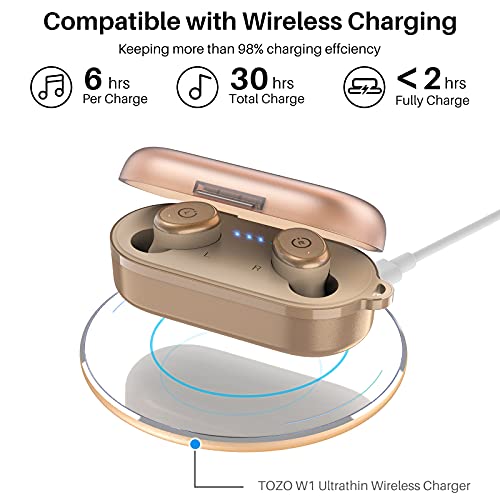 T10 Bluetooth 5.0 Wireless Earbuds with Wireless Charging Case, Waterproof Stereo