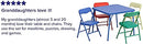 Flash Furniture Kids Colorful 5 Piece Folding Table and Chair Set