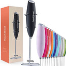 Powerful Handheld Milk Frother, Mini Milk Foamer, Battery Operated Stainless Steel Drink