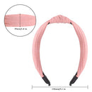 Knotted Headbands for Women Girls, 9 Pcs Wide Plain Turban Headband Fashion