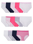 Girls' Little Cotton Brief Underwear, 14 Pack - Fashion Assorted, 6
