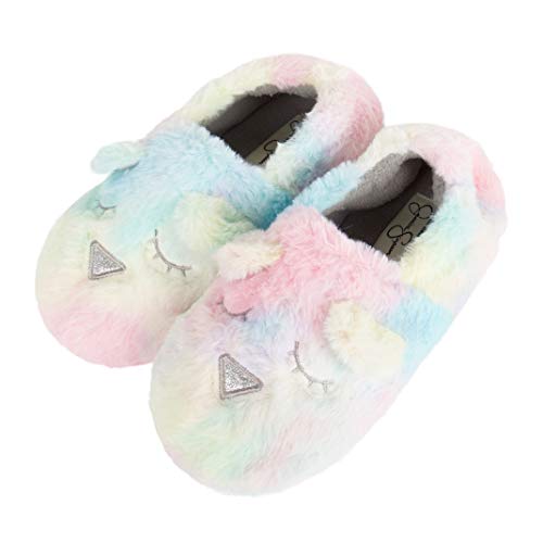 Girls Cute and Cozy Plush Slip On House Slippers
