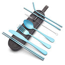 Portable Stainless Steel Flatware Set,Portable Utensil Travel Silverware Dinnerware Set
