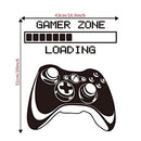 Gamer Wall Decal, Game Zone Loading Wall Stickers, Video Game Controller Decor