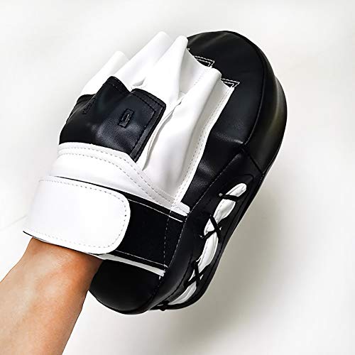 Boxing Curved Focus Punching Mitts- Leatherette Training Hand Pads,Ideal for Karate