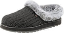 Skechers BOBS Women's Keepsakes - Ice Angel Slipper, Charcoal, 8 M US