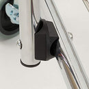 Rolling Laundry Cart with Hanging Bar - Chrome Finish
