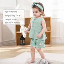 Toddler girl clothes baby girl outfits Summer Sleeveless Top + Short Pants Set toddler clothes for girls
