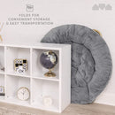 Milliard Cozy Chair/Faux Fur Saucer Chair for Bedroom/X-Large (Grey)