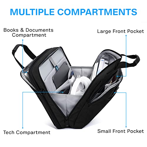 17.3 Inch Laptop Bag, Expandable Briefcase,Computer Bag Men Women,Laptop Shoulder