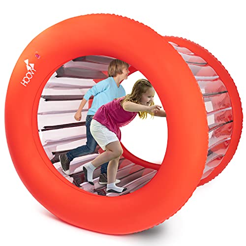 Inflatable Rolling Wheel | Giant Inflatable Wheel | Outdoor Activities for Kids and Adults Families Playtime | Inflatable Outdoor Toys | Giant Inflatable Wheel 51" Diameter