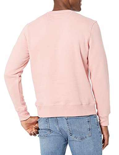 Amazon Essentials Men's Fleece Crewneck Sweatshirt, Pink, Large