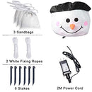 6ft Christmas Inflatables Outdoor Decorations, Blow Up Snowman Penguins