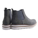 Womens Chelsea Elastic Ankle Boots Waterproof Flat Boots (9,Grey)