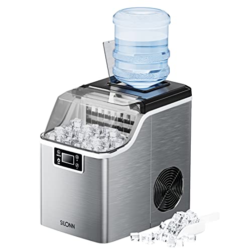 Countertop Ice Cube Ice Makers, 45lbs Per Day, Auto Self-Cleaning