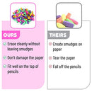 Mr. Pen Pencil Top Erasers, Cap Erasers, 120 Pack