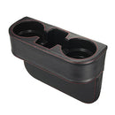 Coin Side Pocket Console Side Pocket Leather Cover Car Cup Holder