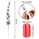 24pcs Eucalyptus Stems Decor Artificial Eucalyptus Leaves Faux Greenery Branches