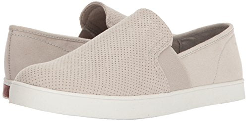 womens Luna Sneaker, Greige Microfiber Perforated, 7 US