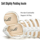 Women's Gladiator Sandals Slip Resistant Flat Strap Sandal Ankle Zipper