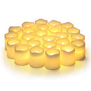 Flameless Votive Candles,Flameless Flickering Electric Fake Candle,24 Pack