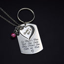 Gifts for Dad Necklace Jewelry, Father Daughter Keychain Jewelry,Birthday Necklace Set