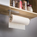 Paper Towel Holder Under Cabinet Mount - Self Adhesive Paper Towel Rack or Wall Mounted