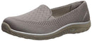 Skechers womens Loafer Flat, Dark Taupe, 8 US