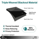 Curtains for Bedroom and Living Room - 2 Panels Set Thermal Insulated Room Darkening