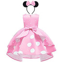 Girls Polka Dot Halloween Christmas Princess Party Cosplay Pageant Fancy Costume