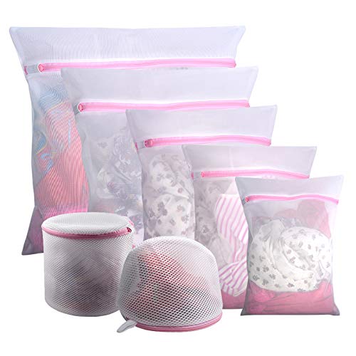 7Pcs Mesh Laundry Bags for Delicates with Premium Zipper, Storage Bag