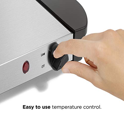 Electric Buffet Server + Warming Tray w/Adjustable Temperature & 3 Chafing Dishes