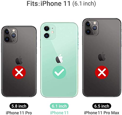 Clear Case Compatible with iPhone 11 6.1-Inch 2019, Transparent Thin Slim Protective Phone Cover