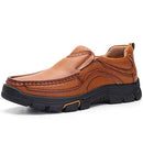 VENSHINE Mens Loafers Slip On Casual Leather Walking Dress Shoes